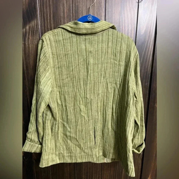 NWT-Coldwater Creek Women's Texture Wing Collar Jacket-Size: 18W - Picture 10 of 12